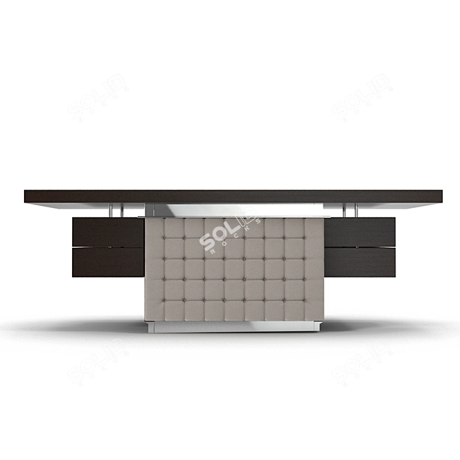 Ultimate Leather Panel Table 3D model image 3