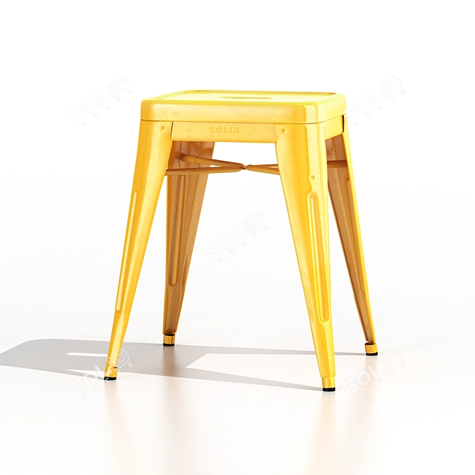 Original Tolix Stool H55 3D model image 1