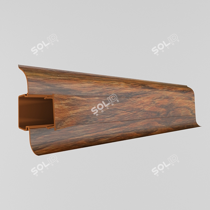 Soft Edge Cable Channel Skirting 3D model image 1