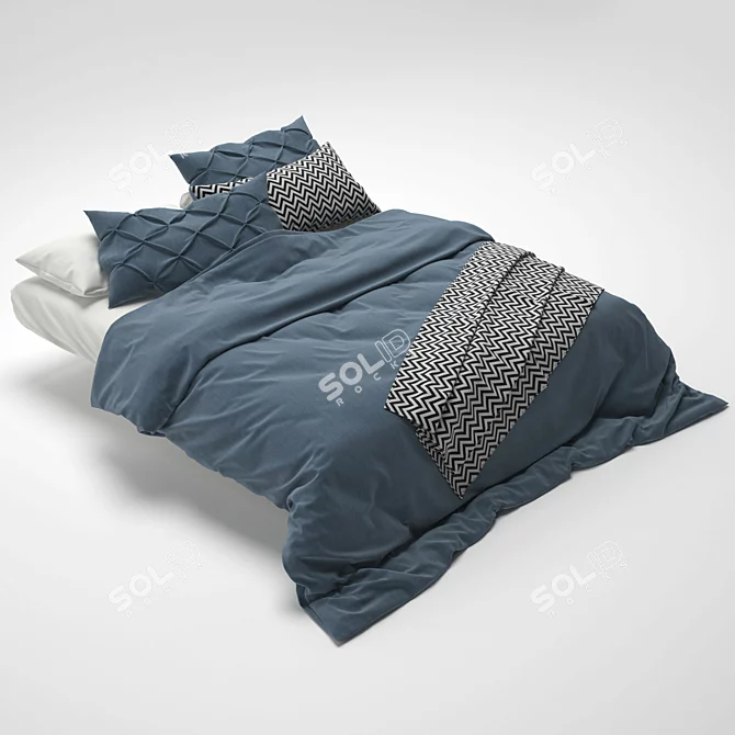 Luxury Bed Linens - Updated Version 3D model image 1