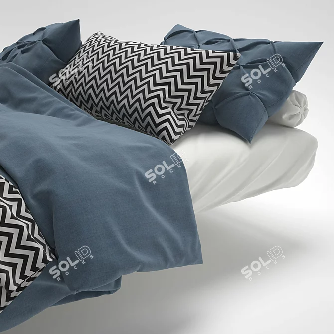 Luxury Bed Linens - Updated Version 3D model image 2