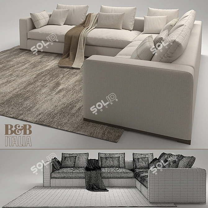 MAXALTO B&B Italia Omnia Sofa 3D model image 3