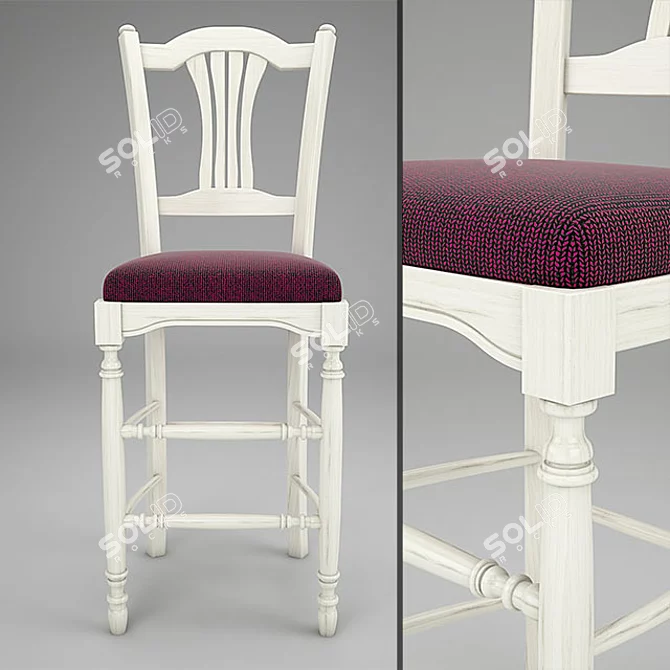 Elegant Mobexpert Bar Chair 3D model image 1