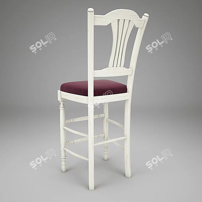 Elegant Mobexpert Bar Chair 3D model image 3