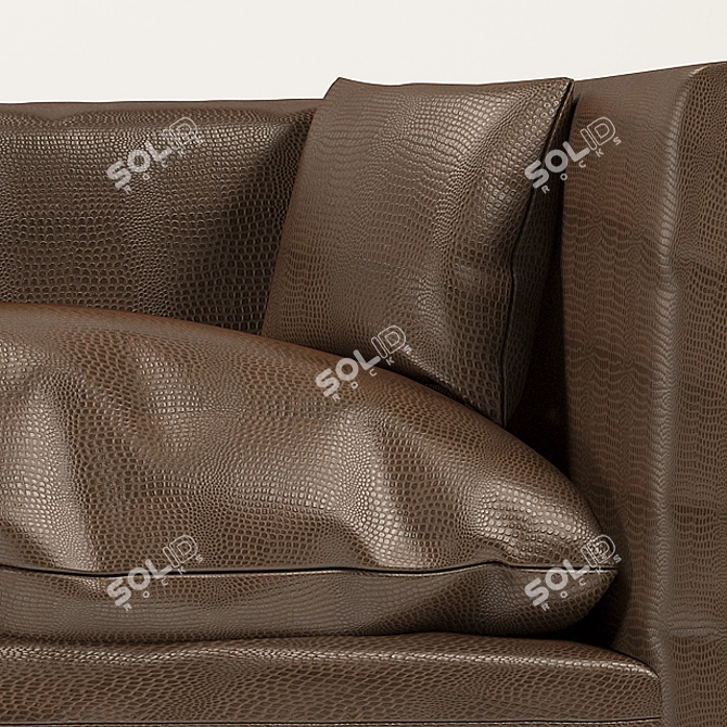 Modern Convertible Sofa, Stylish & Comfortable 3D model image 3