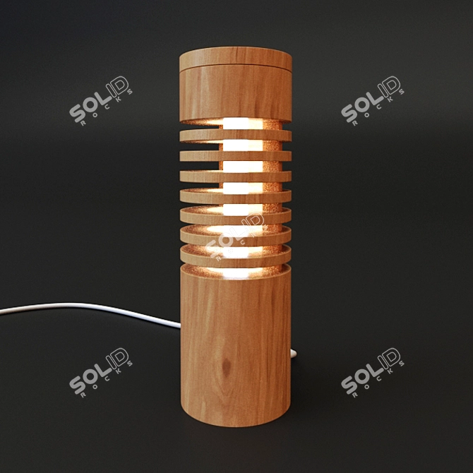 Handcrafted Decorative Lamp 3D model image 1