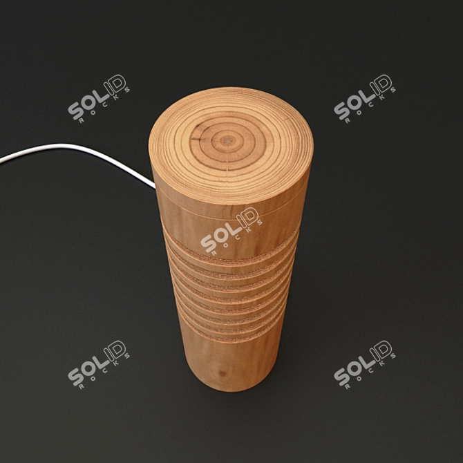 Handcrafted Decorative Lamp 3D model image 2