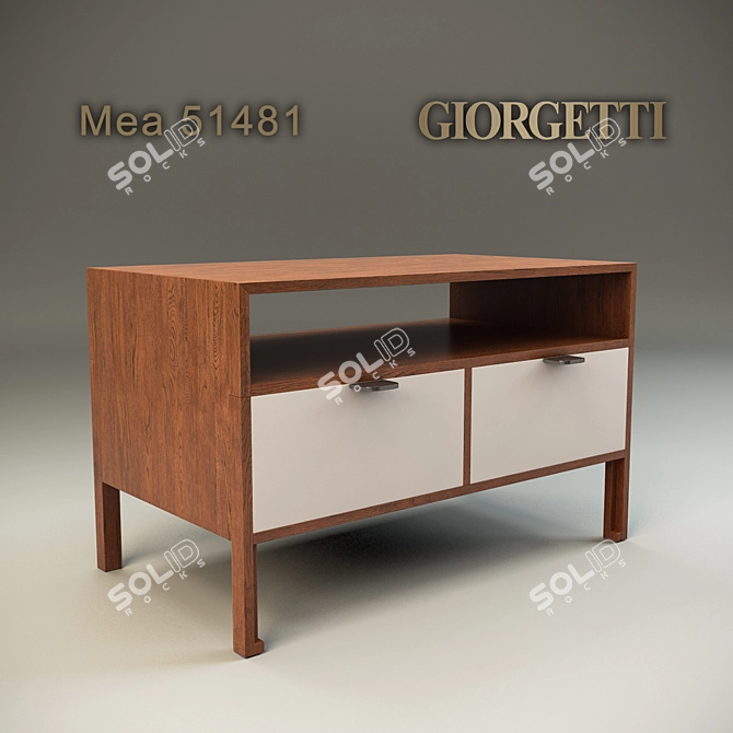 Giorgetti Mea 51481: Sleek and Compact Furniture for Modern Spaces 3D model image 1