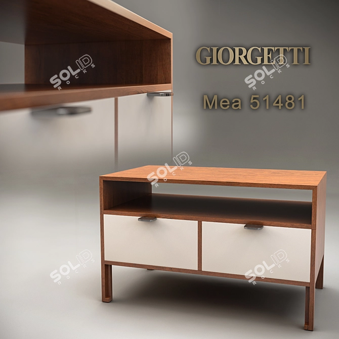 Giorgetti Mea 51481: Sleek and Compact Furniture for Modern Spaces 3D model image 2