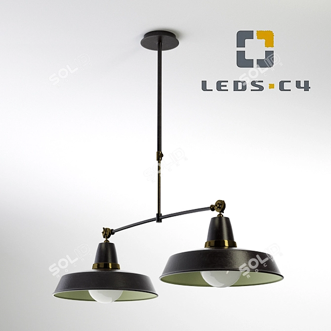 Retro Chic Pendant Light - LEDS-C4 3D model image 1