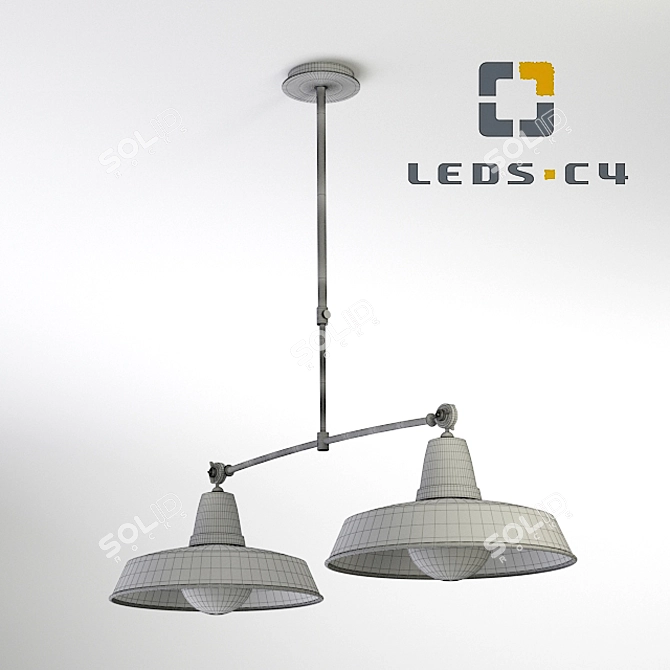 Retro Chic Pendant Light - LEDS-C4 3D model image 3