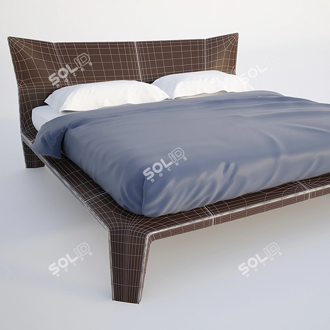 Modern Dorelan Lirs Bed - Designer Mario Ferrarini 3D model image 3