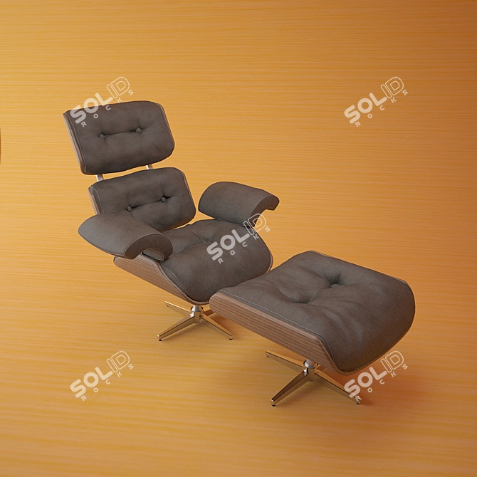 ErgoMax Computer Chair 3D model image 1
