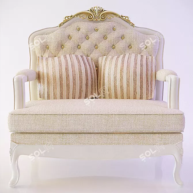 Timeless Elegance: Classic Sofa 3D model image 1