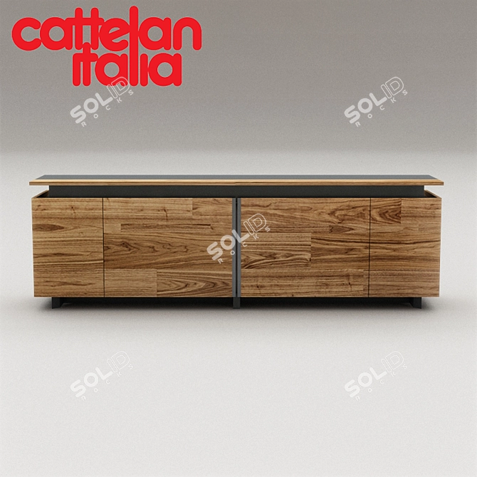 Europa Italian Designer Sideboard 3D model image 1