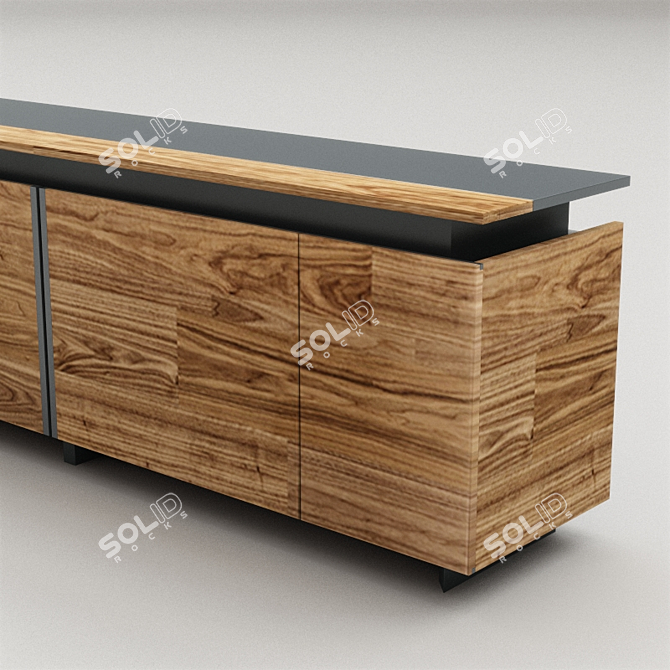 Europa Italian Designer Sideboard 3D model image 2