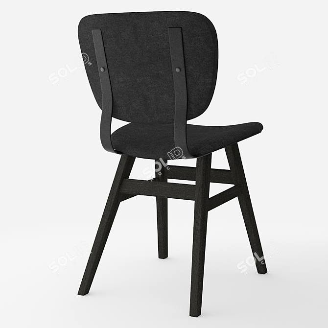 Sleek Cafe Chair 3D model image 3