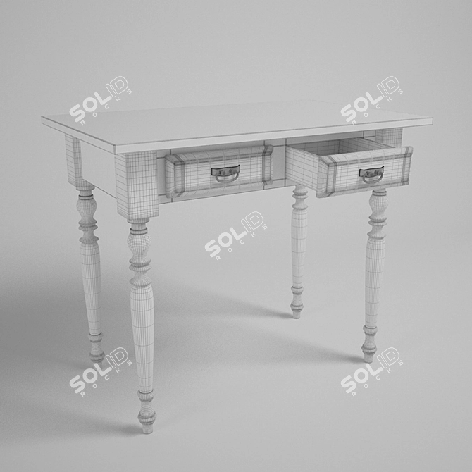 Sleek Modern Table Console 3D model image 3