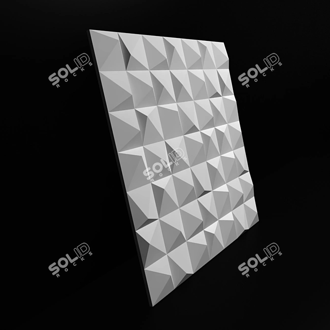 Title: Cheops 3D Sculptural Gypsum Panels 3D model image 2