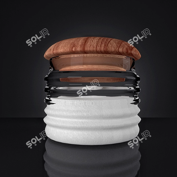 Elegant Salt Cellar with Corona Render 3D model image 1