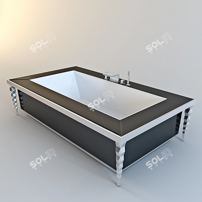 Luxury Portorose Bathroom Set 3D model image 3