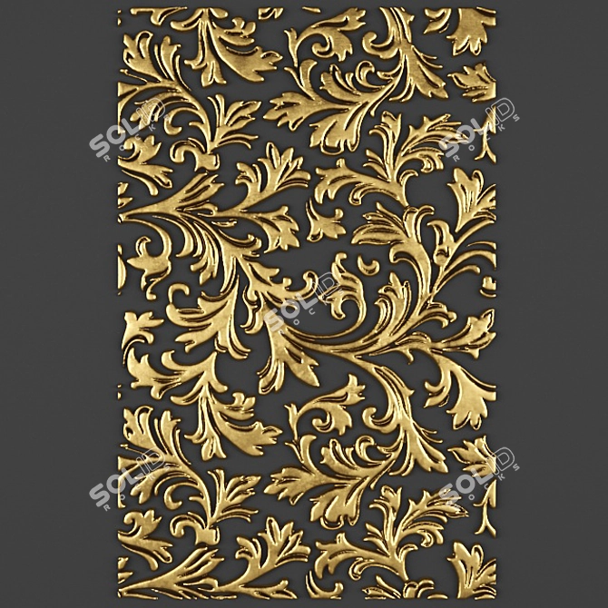 Title: Stucco Impressions: Ornamental Elegance 3D model image 1