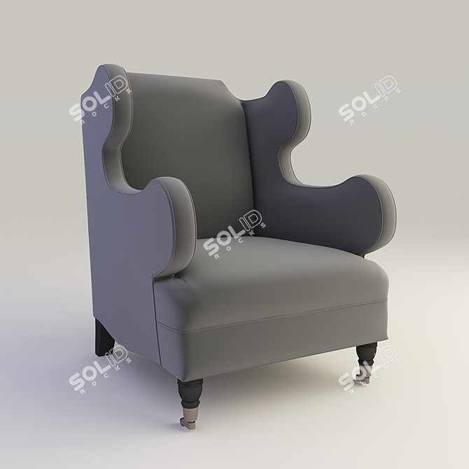 Sleek Callie Chair for Any Interior 3D model image 1
