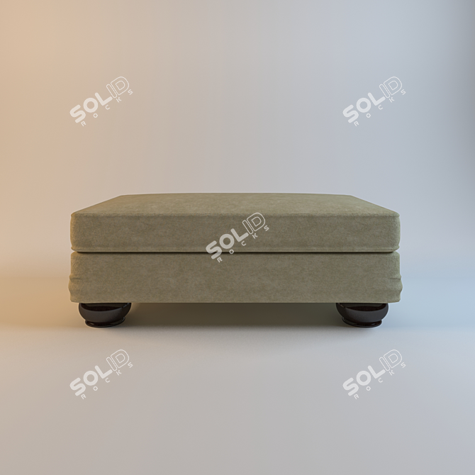 Ashley Lilly - Caramel Ottoman 32602-14 3D model image 2