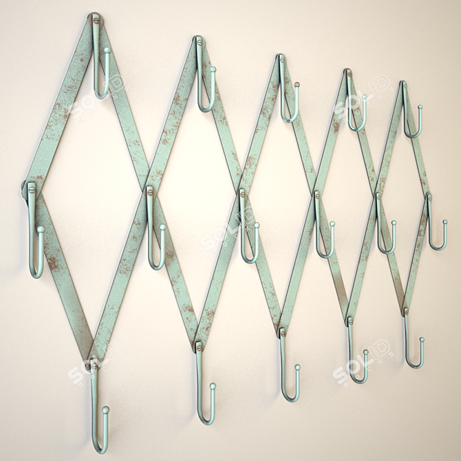 Rustic Chic Hanger 3D model image 1