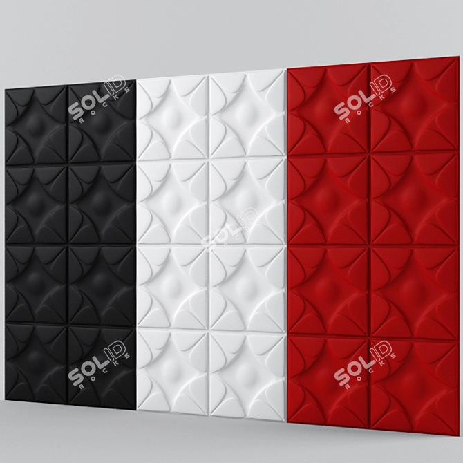 Egyptian 3D Wall Panel 3D model image 1