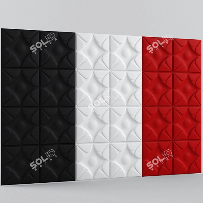 Egyptian 3D Wall Panel 3D model image 2