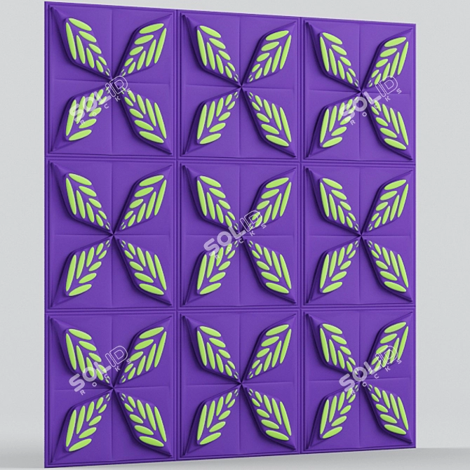 3D Wall Art | Stylish Decor 3D model image 1