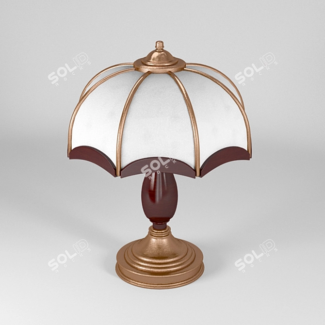  Elegant English Desk Lamp 3D model image 1