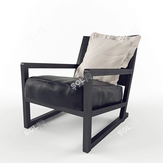 Elegant Clio Armchair by Antonio Citterio 3D model image 1