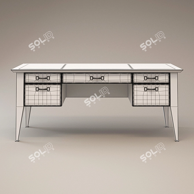 Sleek and Luxurious Promemoria Desk 3D model image 3