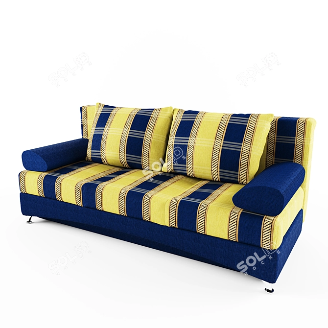 Contemporary "Bend" Sofa 3D model image 1