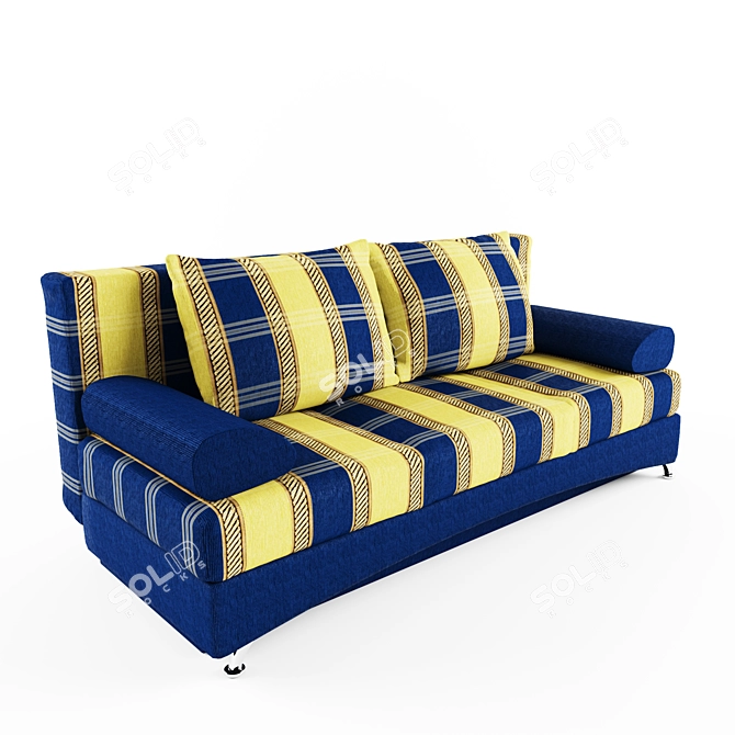 Contemporary "Bend" Sofa 3D model image 2