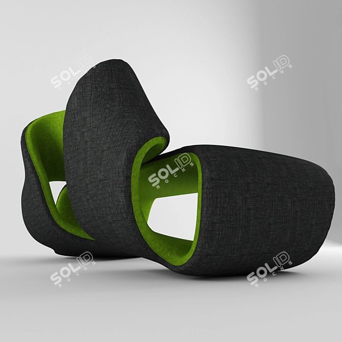 Modern Designer Sofa "Moebius" | Unique & Stylish 3D model image 2