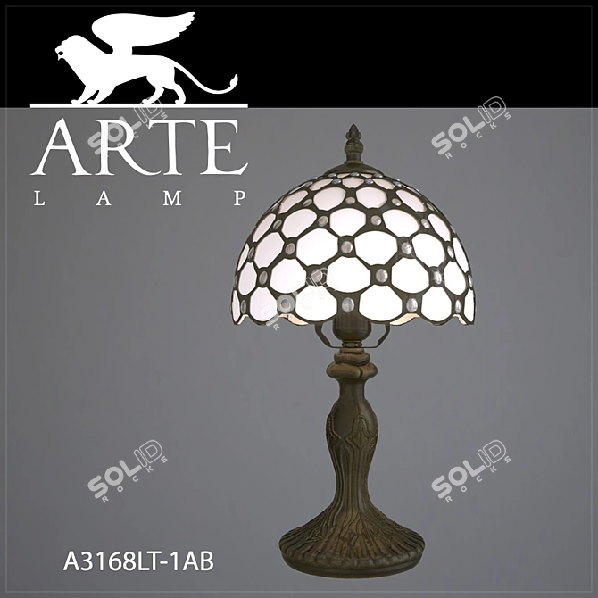 Elegant Glow: Arte Lamp Table Lamp 3D model image 1