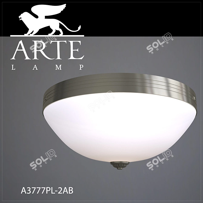 Gleaming Glow: Arte Lamp's Ceiling Marvel 3D model image 1