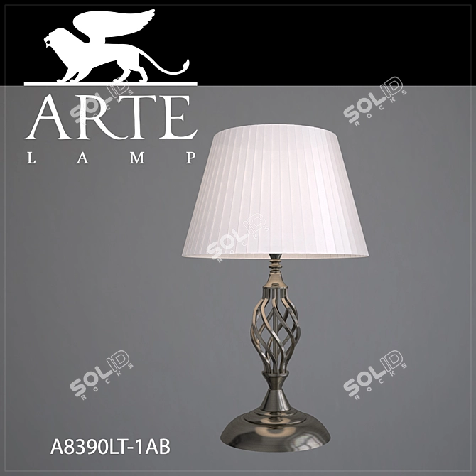 Elegant Table Lamp with Arte Lamp A8390LT-1AB 3D model image 1