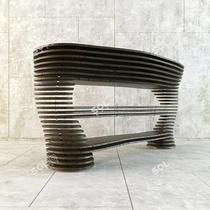 Parametric Hall Table 3D model image 1