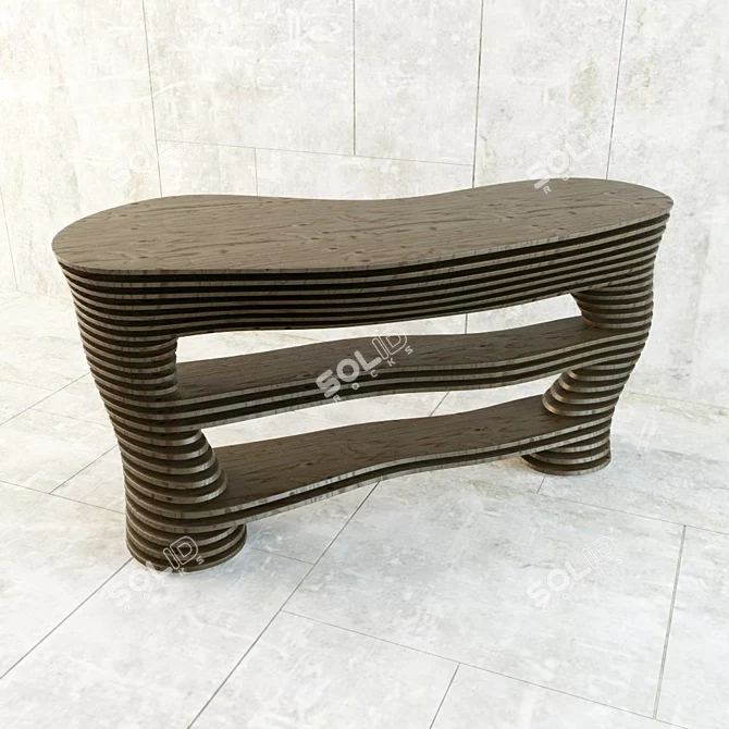 Parametric Hall Table 3D model image 2