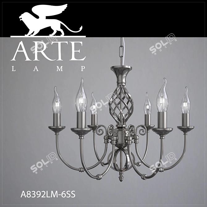 Elegant Illumination: ARTE Lamp Chandelier 3D model image 1