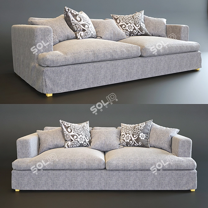 Cozy Comfort Sofa Bed 3D model image 1