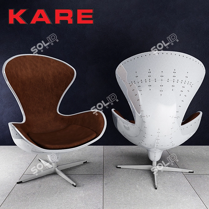 Soho Big Boss Eco Swivel Chair 3D model image 1