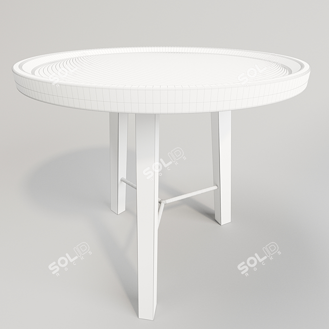 Sleek LINC Table by Crate & Barrel 3D model image 2