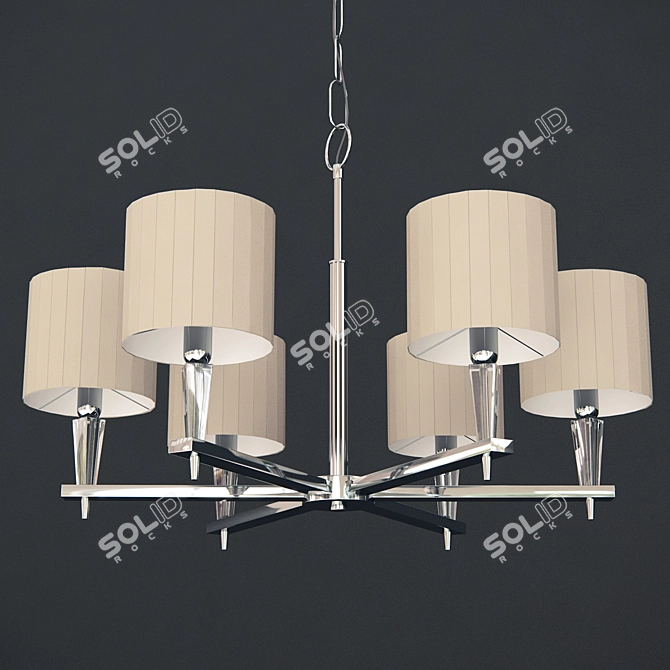 Elegant MW-LIGHT Inessa Pendant 3D model image 1