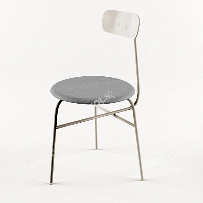 Bauhaus-inspired Minimalist Chair 3D model image 1