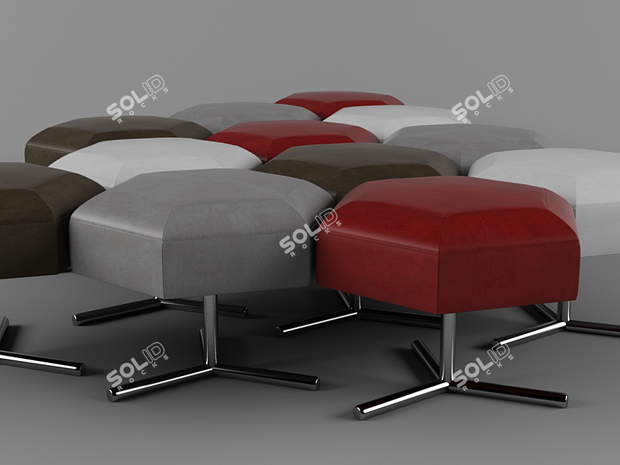 Defender Ottoman: Endless Configurations 3D model image 2